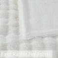 thumbnail image 6 of URBONUR White Faux Rabbit Fur Throw Blanket for Couch Chair, Fluffy Bubble Throw Blanket, Cute Fuzzy Blankets 40×63 Inches, 6 of 9