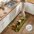 thumbnail image 4 of 3 Piece Kitchen Rug Set, Anti Fatigue Kitchen Mats for Floor, Non Slip Washable Kitchen Rugs and Mats, Vintage Farmhouse Rooster Country Chicken Design, 4 of 7