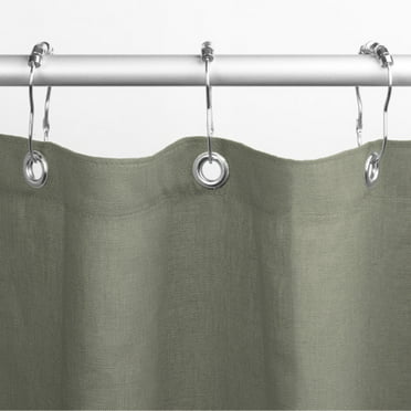 Hemp Shower Curtain White, Restoration Hardware Shower Curtain Hooks