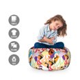 thumbnail image 2 of Mountain Storage Toy Bag Chair, Cartoonish Style Adventure Nature Themed Pattern with Colorful Abstract Peaks, Stuffed Animal Organizer Washable Bag, Large Size, Multicolor, by Ambesonne, 2 of 3