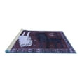 thumbnail image 2 of Ahgly Company Machine Washable Indoor Rectangle Animal Blue Traditional Area Rugs, 2' x 5', 2 of 4
