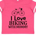 thumbnail image 4 of Inktastic Biking with Mommy Bicycle Boys or Girls Toddler T-Shirt, 4 of 5