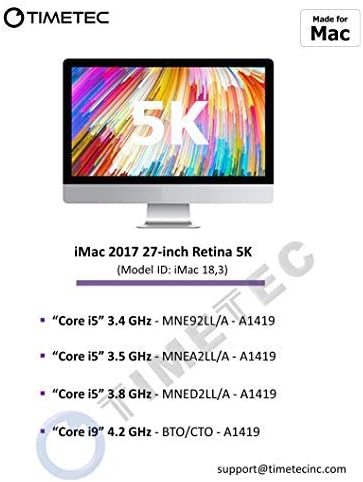 Timetec Hynix IC 64GB KIT (4x16GB) Compatible for Apple 2017 iMac 27-inch w/Retina 5K Display DDR4 2400MHz PC4-19200 2Rx8 CL17 1.2V SODIMM Memory Upgrade (64GB KIT (4x16GB))