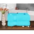 thumbnail image 2 of GLAMBURG 700 GSM Premium Cotton 2-Pack Oversized Extra Large Bath Sheet Set - 100% Combed Cotton -2 Bath Sheets 35x70 -Luxury Hotel & Spa Quality - Durable Ultra Soft Highly Absorbent- Turquoise Blue, 2 of 5