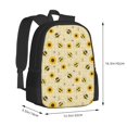 thumbnail image 3 of Daiia Sunflowers Bee Backpack for Men and Women -Durable Backpack Large Capacity, Water-Resistant Bag with Adjustable Straps and Laptop Compartment, 3 of 9