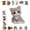 B, variant on DIY Animal Beading Kit for Adults & Teens, Cute 3D Animal Bead Craft Set with Colorful Beads and Instructions, Handmade Jewelry Art Craft Kit for Creative DIY Projects(B)