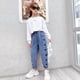 thumbnail image 5 of Ropa para niños, jeans para niñas, estilos de primavera y otoño, pantalones holgados de estilo occidental para niños de talla grande, pantalones casuales para niños de talla grande, 5 of 6