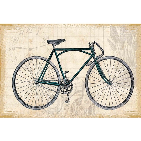 Marmont Hill "Green Bike" Painting Print on Canvas