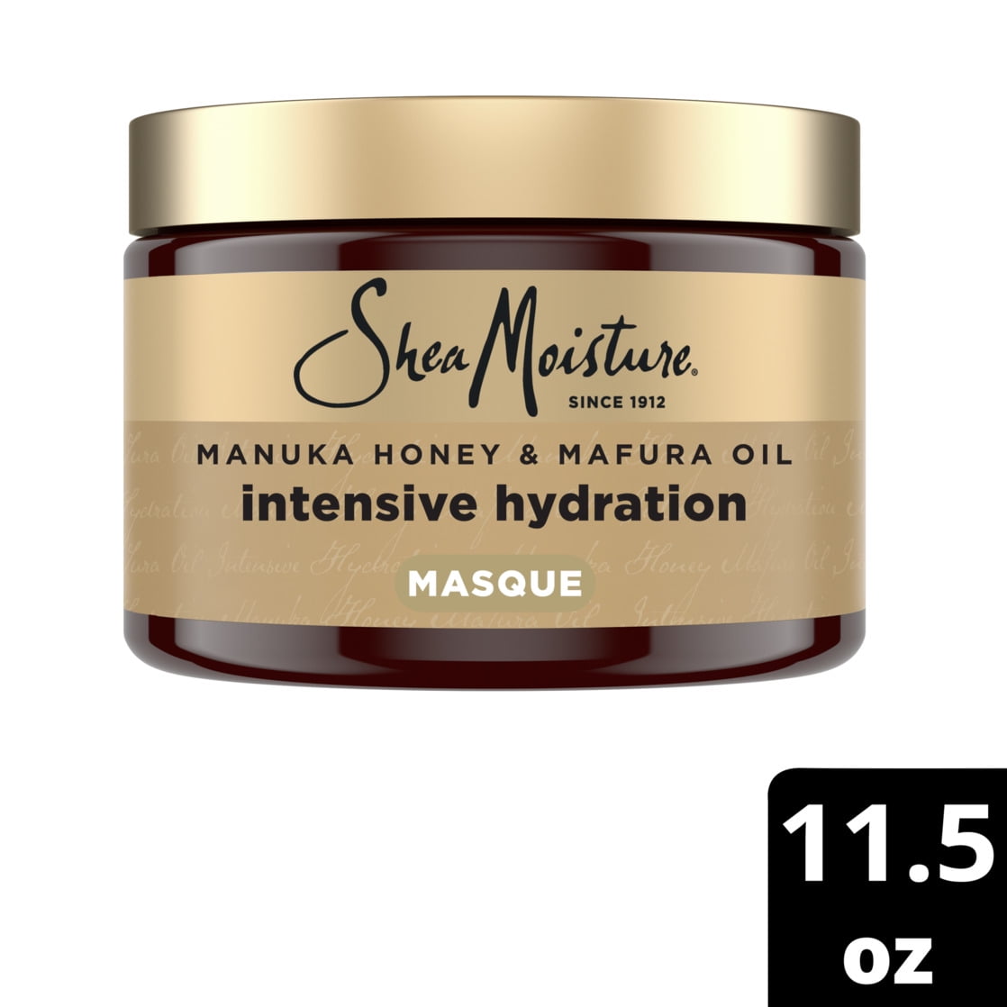 SheaMoisture Intensive Hydration Hair Masque, Deep Conditioning Hair Mask  12 oz with Shea Butter and Mafura Oil - Walmart.com