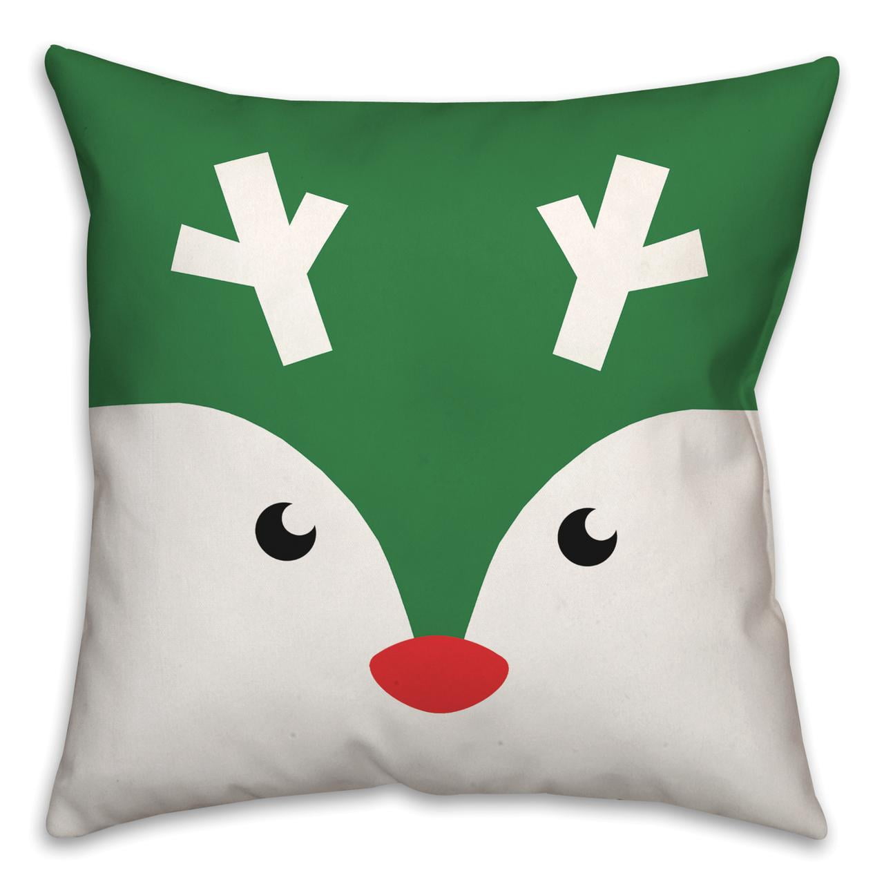 Creative Products Baby Rudolph Face 18x18 Spun Poly Pillow