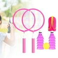 thumbnail image 6 of yotijay Badminton Set for Kids Badminton Play Set with Shuttlecock Gift Sturdy Badminton Pink, 6 of 9