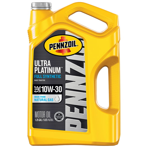 Pennzoil Ultra Platinum 10w 30 Full Synthetic Motor Oil 5 Quart Walmart Com Walmart Com