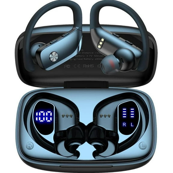 Écouteurs Sans Fil Sport VEAT00L, Autonomie de 72 Heures, Contour d'Oreille, Micro Antibruit, Étanches IP7