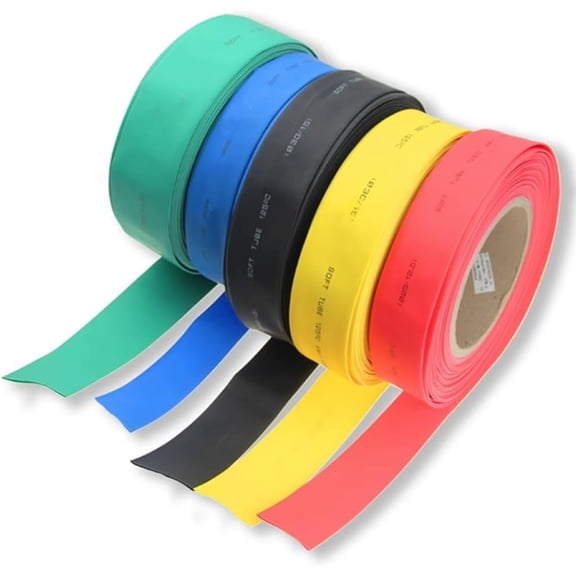 Gamvdout Heat Shrink Tubing, Electric Insulation Heat Shrink Tube Tubing Kit, Electrical Wire Cable Shrink Wrap Sleeve for Workshop Hand Tools, 5 Colors Available