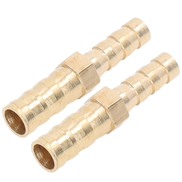 Empalmador de púas para manguera de latón, 2 piezas Conector reductor de púas Reductor de púas para manguera de latón Acabado de lujo