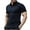 Navy, variant on Kovlvoll Summer Shirts for Men Loose Casual Outdoors Workout Short Sleeve Buttons Turndown Collar Shirt