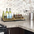 thumbnail image 3 of 3 Tier Spice Rack Expandable Freestanding Shelf Storage Holder with Protection Railing for Kitchen, 3 of 7