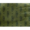 thumbnail image 4 of oneOone Georgette Viscose Fabric Circle|Leaves & Paisley Block Print Sewing Fabric BTY 42 Inch Wide, 4 of 4