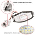 thumbnail image 5 of 2X 18 LED License Plate Light For Honda Civic Accord Odyssey Pilot Acura TL RL TSX MDX ILX RDX 6000K Xenon White OE Error Free Can-bus, 5 of 7