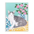 thumbnail image 1 of Stupell Industries Gato Con Cojín Y Jarrón Pastel Animal Pintura Diseño Por Sally B Art 13 X 19 Placa De Pared, 1 of 5
