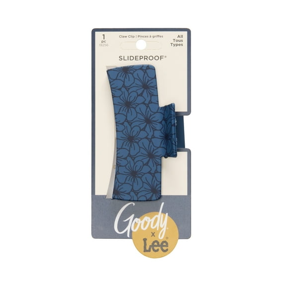 Goody x Lee Large Claw Hair Clip, No-Slip Grip, All Hair Types, 1 Pack