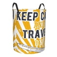 thumbnail image 2 of Bingfone Keep Calm And Travel On Waterproof Foldable Laundry Hamper Bucket With Handles For Storage Bin,Clothes Hamper (Medium), 2 of 8