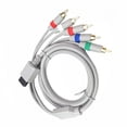 thumbnail image 1 of POINTERTECK RCA Audio Cable Video Plug HD TV Component AV Cord Line for Nintendo Wii U Wii Gray, 1 of 4