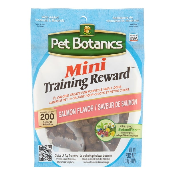 Pet Botanics Mini Training Reward Salmon Flavor Dog Treats, 4 Oz
