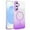 Purple, variant on Allytechgroup Sparkly Case for Samsung Galaxy A55, Slim Glitter Magnetic Phone Shell Compatible with Magsafe Anti Yellowing Shockproof Protective Back Cover for Samsung Galaxy A55, Red