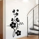 thumbnail image 4 of Injueey Etiqueta de la pared Vides de flores Extraíble Cómodo Papel tapiz liso Durabilidad negra Planta plana Accesorio para el hogar Vida Decoración del hogar Injueey HA077031-00B, 4 of 6