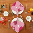 thumbnail image 7 of Coolnut Valentine's Day Love Heart Cloth Napkins Set of 6, Reusable Washable Polyester Dinner Table Napkins for Family, Weddings, Parties, Home Decor, 20 x 20 Inch Washcloth Gift, 7 of 7