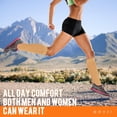 thumbnail image 3 of 3 Pairs Open Toe Medical Sport Compression Socks - 15-20mmhg Graduated Knee-High Support for Men & Women, Ideal for Soccer, Running, and Nurses, 3 of 7