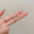 thumbnail image 5 of Cute Apple Stud Earrings 925 Sterling Silver Small Earrings Fruit Cartilage Tragus Piercing Studs Post Dainty Ear Jewelry, 5 of 9