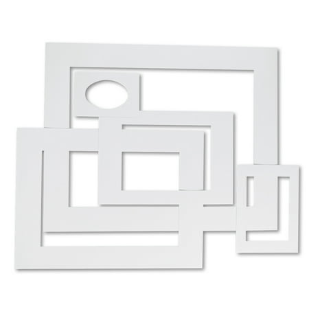 Pacon Pre Cut Mat Frames For Photo Art 12 Mats 5 Asst Sizes 60