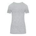 thumbnail image 5 of M&M SCRUBS Women's Short Sleeve Round-Neck T-Shirt Under Scrub (Heather Grey, X-Large), 5 of 5