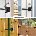 thumbnail image 7 of Self Locking Gate Gravity Door Latch Automatic Gate Latch for Metal Wooden Fences, Black, 7 of 7
