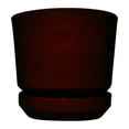 thumbnail image 1 of Maceta Edenika Formec con Plato Contemporánea 14 Pulgadas Chocolate, 1 of 4