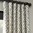 thumbnail image 3 of Martinique Taupe Printed Cotton Curtain (1 Panel), Martinique Taupe, 50W X 96L, 3 of 6