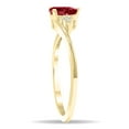 thumbnail image 3 of SZUL Women's Pear Shaped Ruby and Diamond Tierra Ring in 10K Yellow Gold, 3 of 5