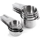 thumbnail image 1 of Cuchara medidora para tazas, juego de 7 tazas, medida de acero inoxidable 18/8, utensilios de cocina, ingredientes líquidos y sólidos Feliz Sencillez, 1 of 4