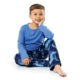 thumbnail image 2 of Fruit of the Loom Boy's Long Sleeve Fleece Pajama Set, 2-Piece, Sizes 4-16, 2 of 9