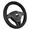 Black, variant on Road Comforts Steering Wheel Cover, Quilted Diamond Stitching Leather Grip Cover, Non-Slip Car Steering Wheel Protector, Universal Fit for Cars SUV Truck, Fits 14 1/2"–15" Steering Wheels, Gray