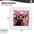 thumbnail image 4 of Stupell Industries Cottage Fresh As A Daisy Cattle White Framed Print Under Glass, 16 x 16, by Lucia Heffernan, 4 of 8
