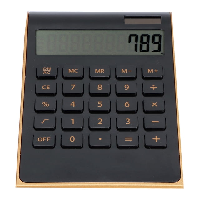 Calculadora de Energía Solar Ultrafina Calculadora Portátil de 10 Dígitos para Pantalla Lcd de Negocios de Oficina en Casa