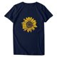 thumbnail image 1 of Blusa de manga corta con cuello redondo y estampado de tallas grandes para mujer OAVQHLG3B Store  lin121212, 1 of 4