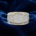 thumbnail image 4 of Pompeii 1Ct TW Diamond Men's Ring 10k Yellow Gold 12mm Wide (G/H,I2-I3), 4 of 5