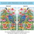 thumbnail image 5 of Toland Home Garden Chickadee And Indigo Bunting Bird Fall Flag Double Sided 28x40 Inch, 5 of 5