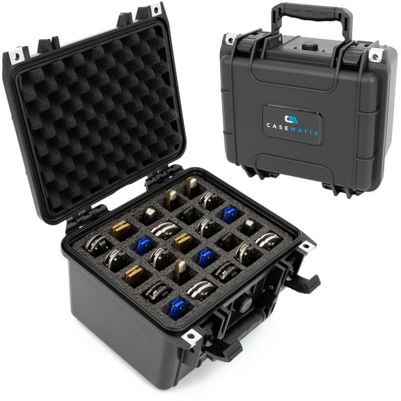 CASEMATIX Folding Knife Case - Waterproof Knife Blade Holder Fits 25 Folding Knives - Case Only