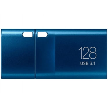 Samsung T5 Evo MU-PH8T0S - SSD - encrypted - 4 TB - external (portable) - USB 3.2 Gen 1 (USB-C connector) - 256-bit AES - black - with USB Type-C Flash Drive 128GB