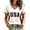 Complexion, variant on Women's Summer Tops 2026 Soccer Cup V Neck American Flag USA Soccer Jersey Short Sleeve Fan Wear Football Graphic Tees